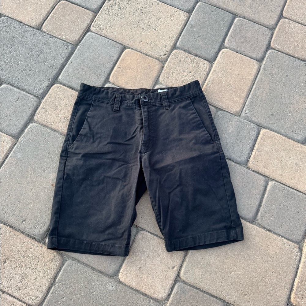 Volcom Men's Dark Gray Flat Front Shorts